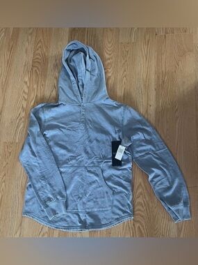 Truth by Republic Mens Small Light Blue Henley Hoodie Pullover Sweatshirt